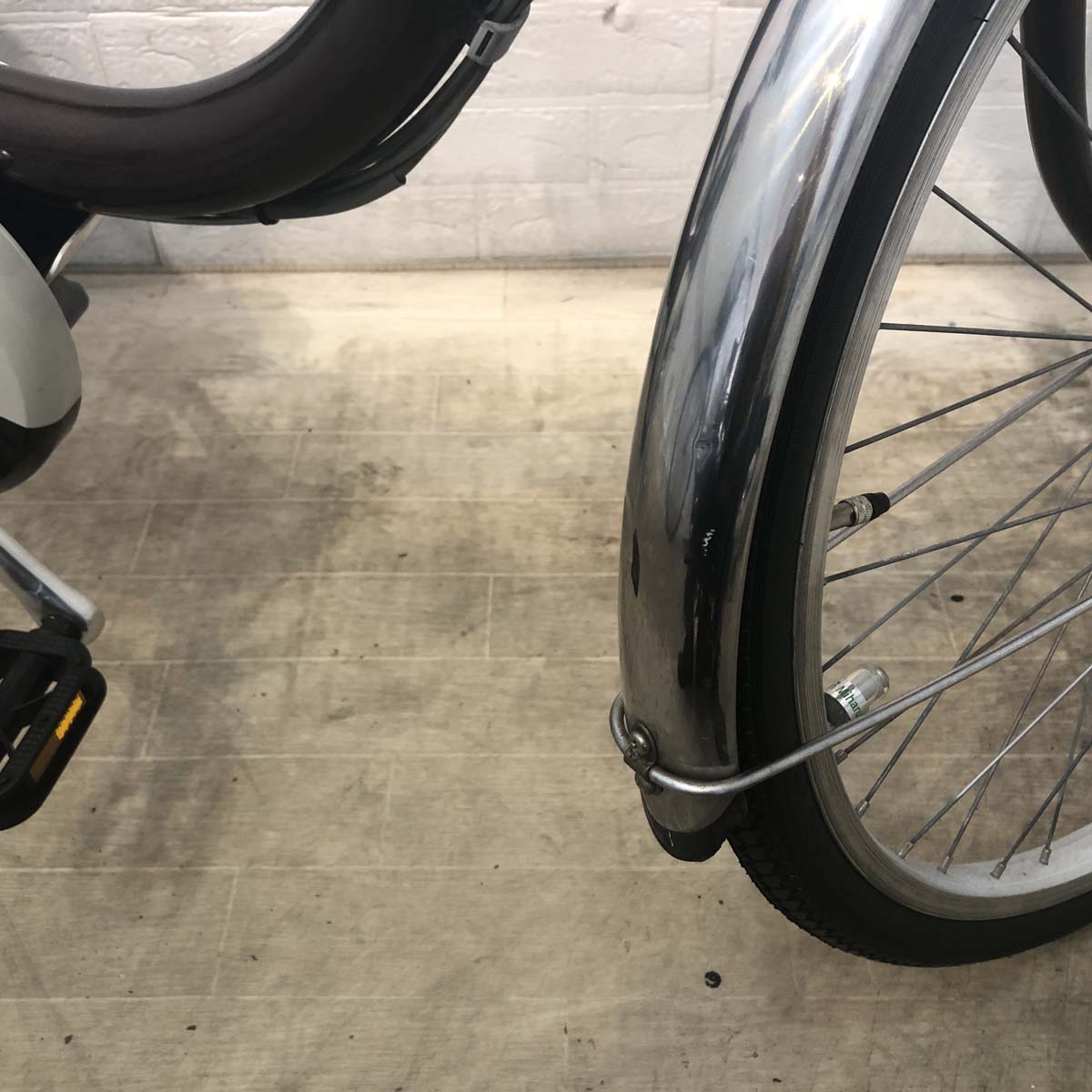 中古電動自転車 ブリヂストン アシスタ ライト ブラウン 24インチ YF084 