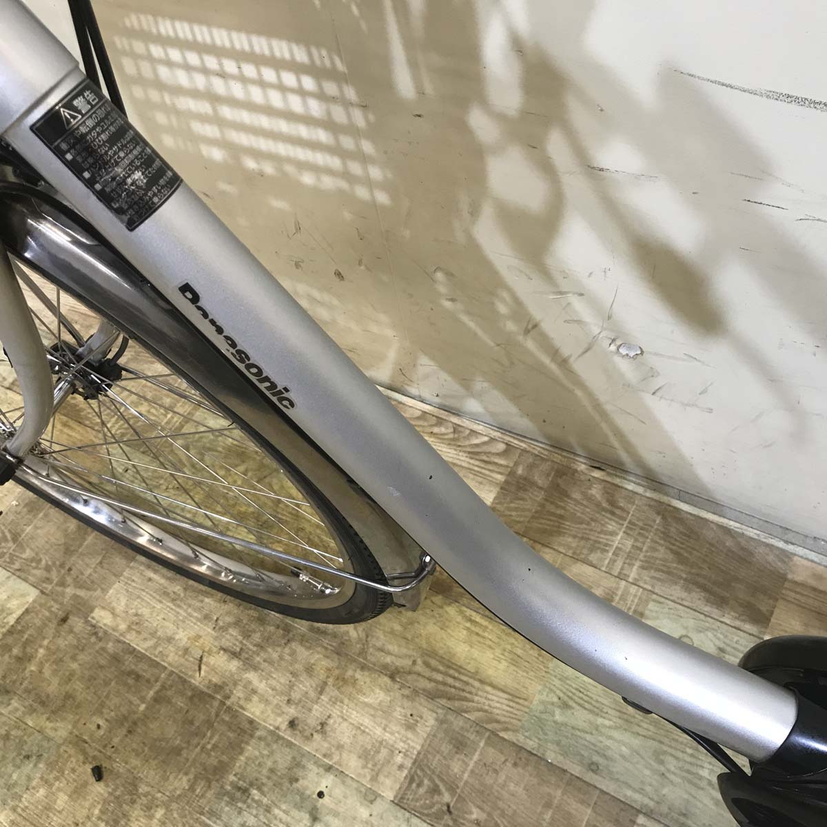 中古電動自転車 パナソニック ビビ DX シルバー 26インチ KE095