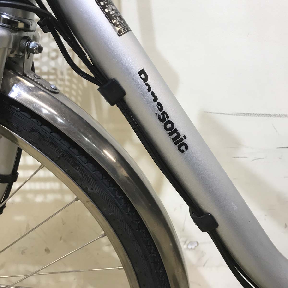 中古電動自転車 パナソニック ビビ DX シルバー 26インチ KE095