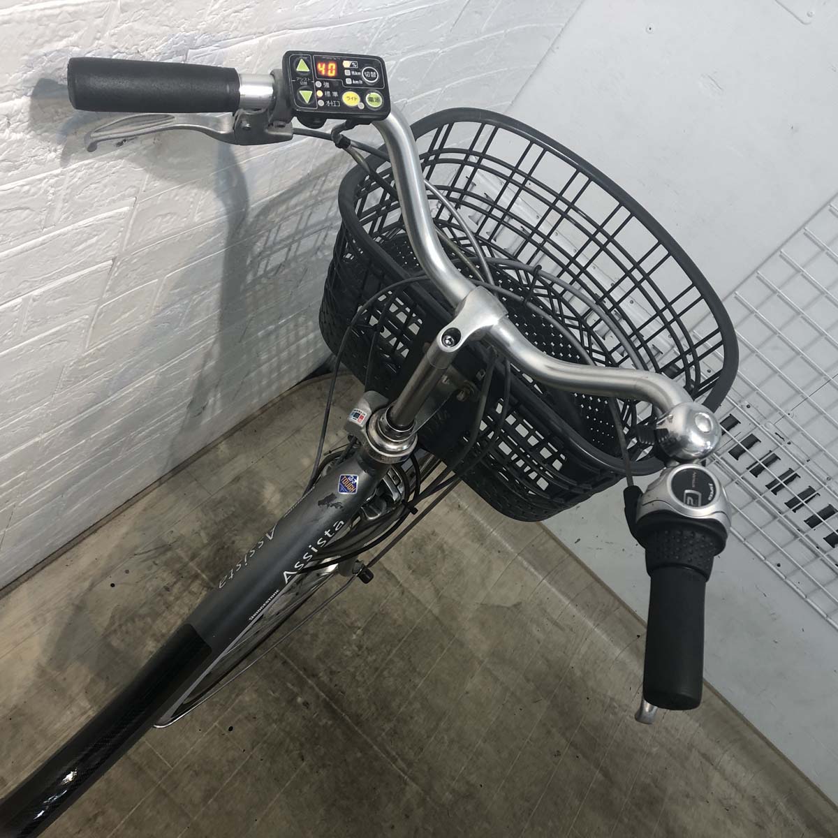 中古電動自転車 ブリヂストン アシスタ DX シルバー 26インチ YF090