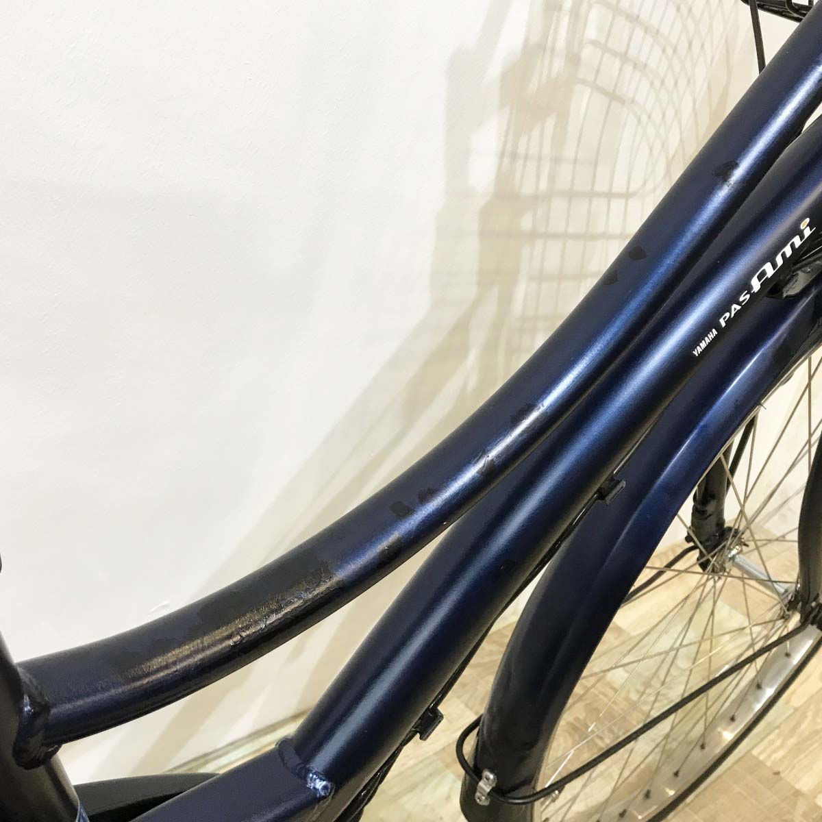 中古電動自転車 ヤマハ PAS アミ ネイビー 26インチ KJ029