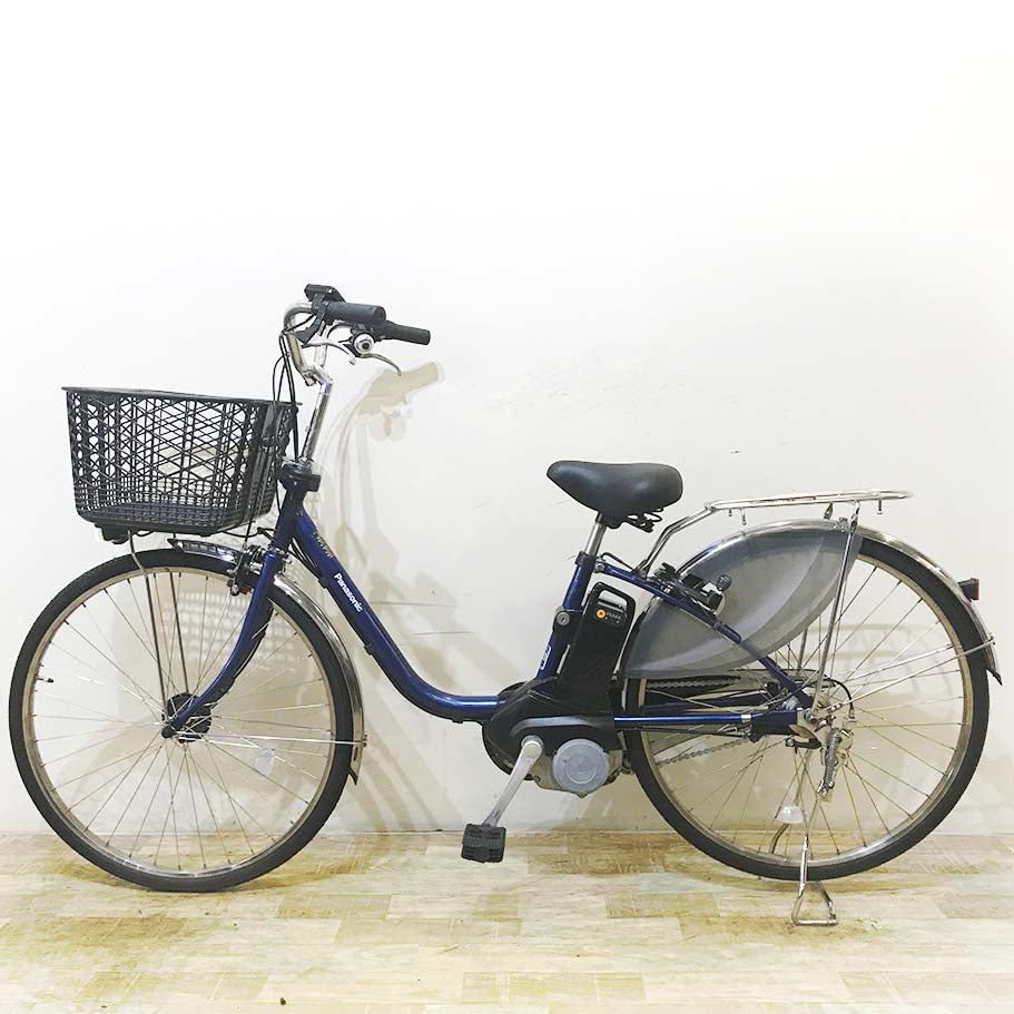 中古電動自転車 パナソニック ビビ DX ネイビー 26インチ KE097