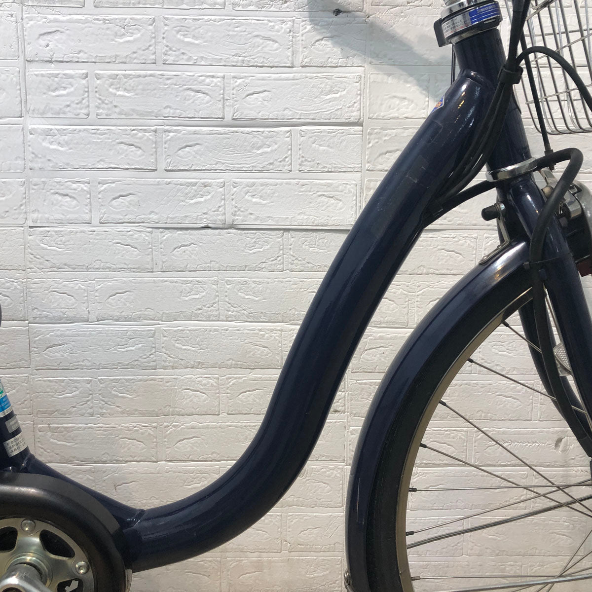 中古電動自転車 ブリヂストン フロンティア DX ネイビー 26インチ  YA033