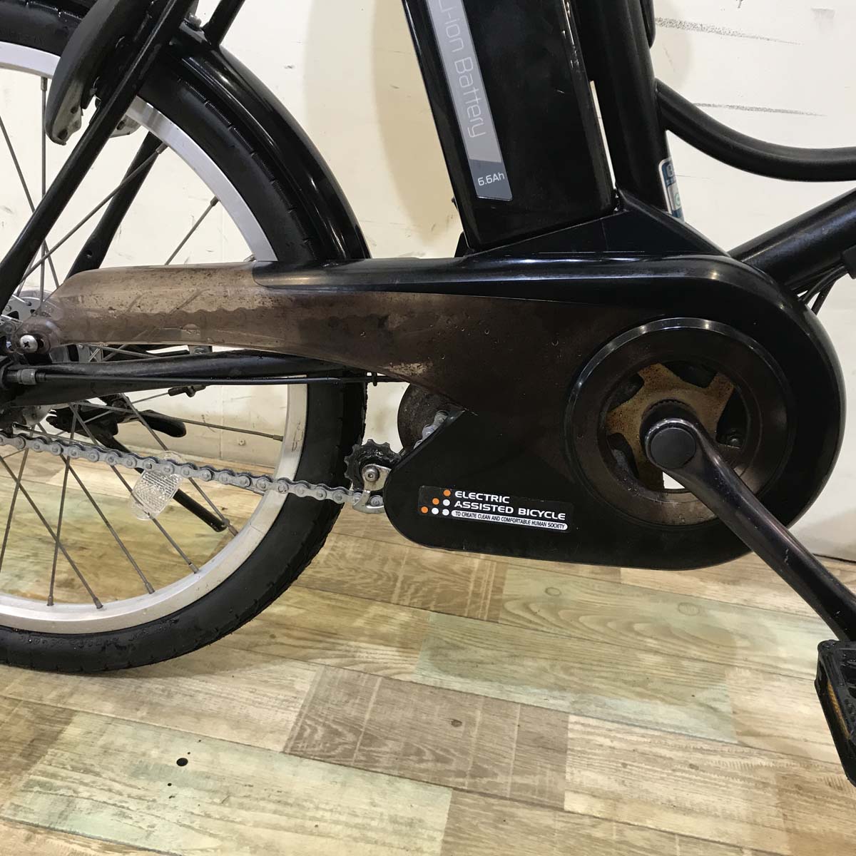 中古電動自転車 パナソニック シュガードロップ ブラック 20インチ KZ089