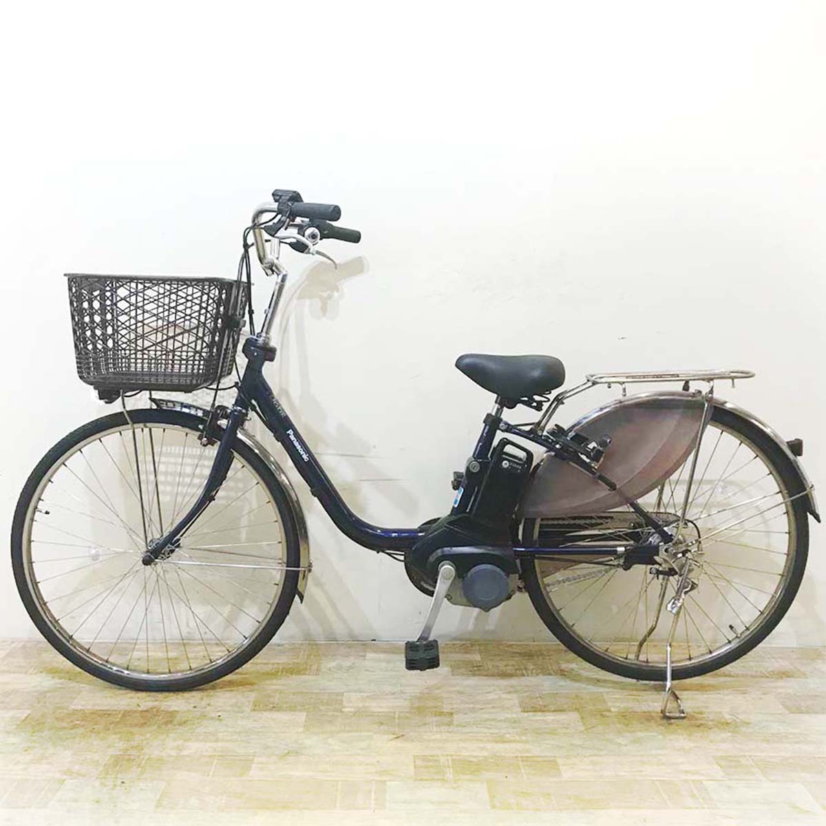 中古電動自転車 パナソニック ビビ DX ネイビー 26インチ KE098