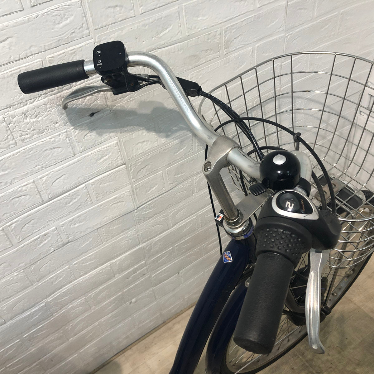 中古電動自転車 ブリヂストン フロンティア DX ネイビー 26インチ  YA033