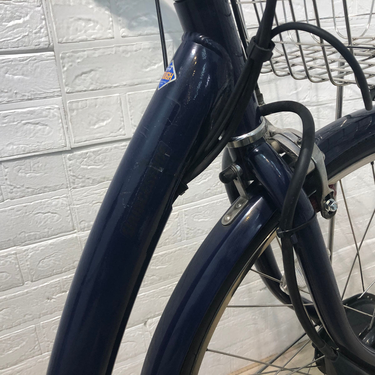 中古電動自転車 ブリヂストン フロンティア DX ネイビー 26インチ  YA033