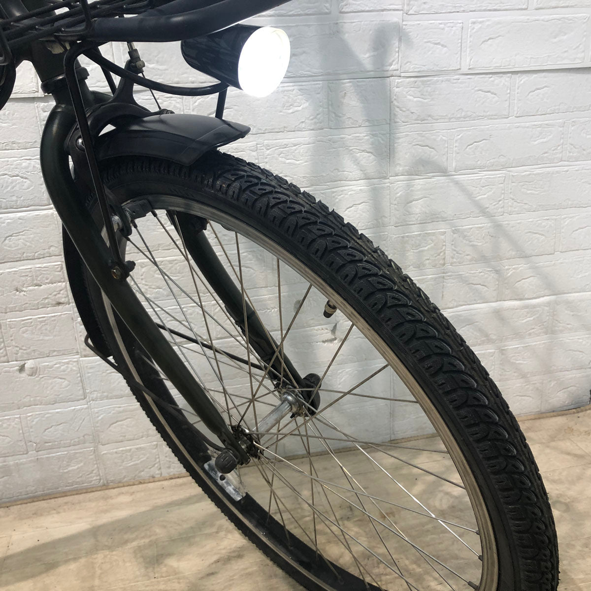 中古電動自転車 ブリヂストン アシスタ ユニ カーキ 24インチ YA034 