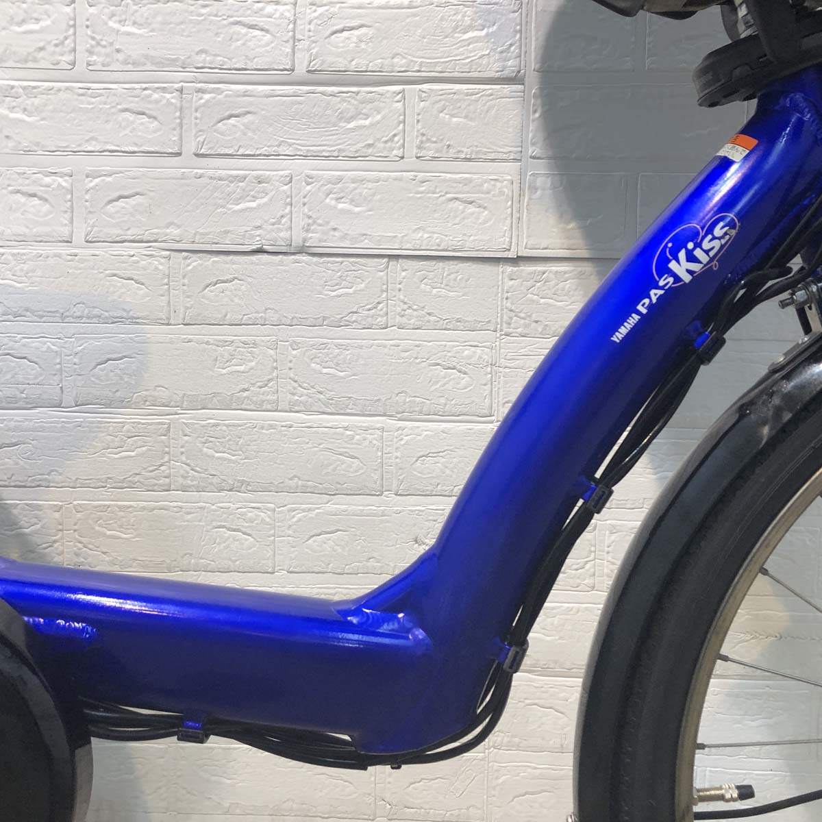 中古電動自転車 ヤマハ PAS Kiss パス キッス ブルー 前22×後26インチ YF088