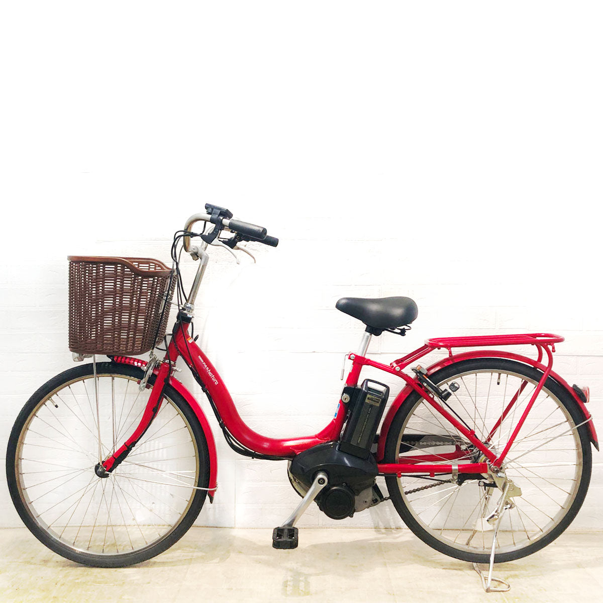 中古電動自転車 ヤマハ PAS ナチュラ XL DX レッド 24インチ YA036