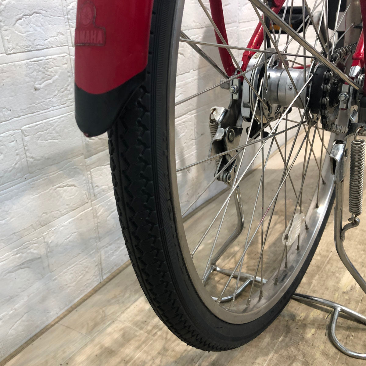 中古電動自転車 ヤマハ PAS ナチュラ XL DX レッド 24インチ YA036