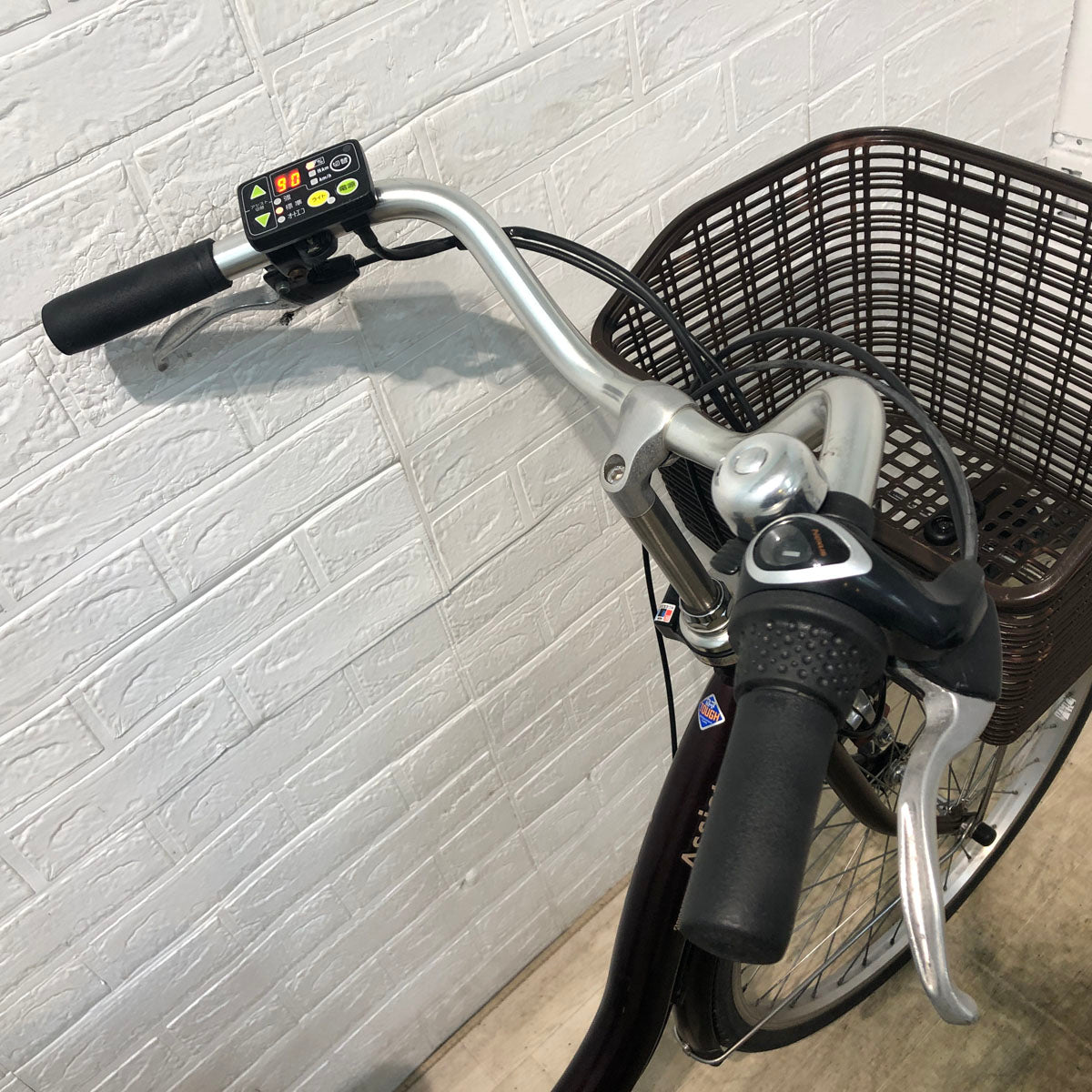 中古電動自転車 ブリヂストン アシスタ ファイン ブラウン 24インチ YA037