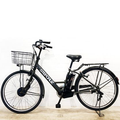 ブリヂストン ステップクルーズ e カーキ 26インチ YO040 【中古車】
