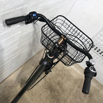 ブリヂストン ステップクルーズ e カーキ 26インチ YO040 【中古車】