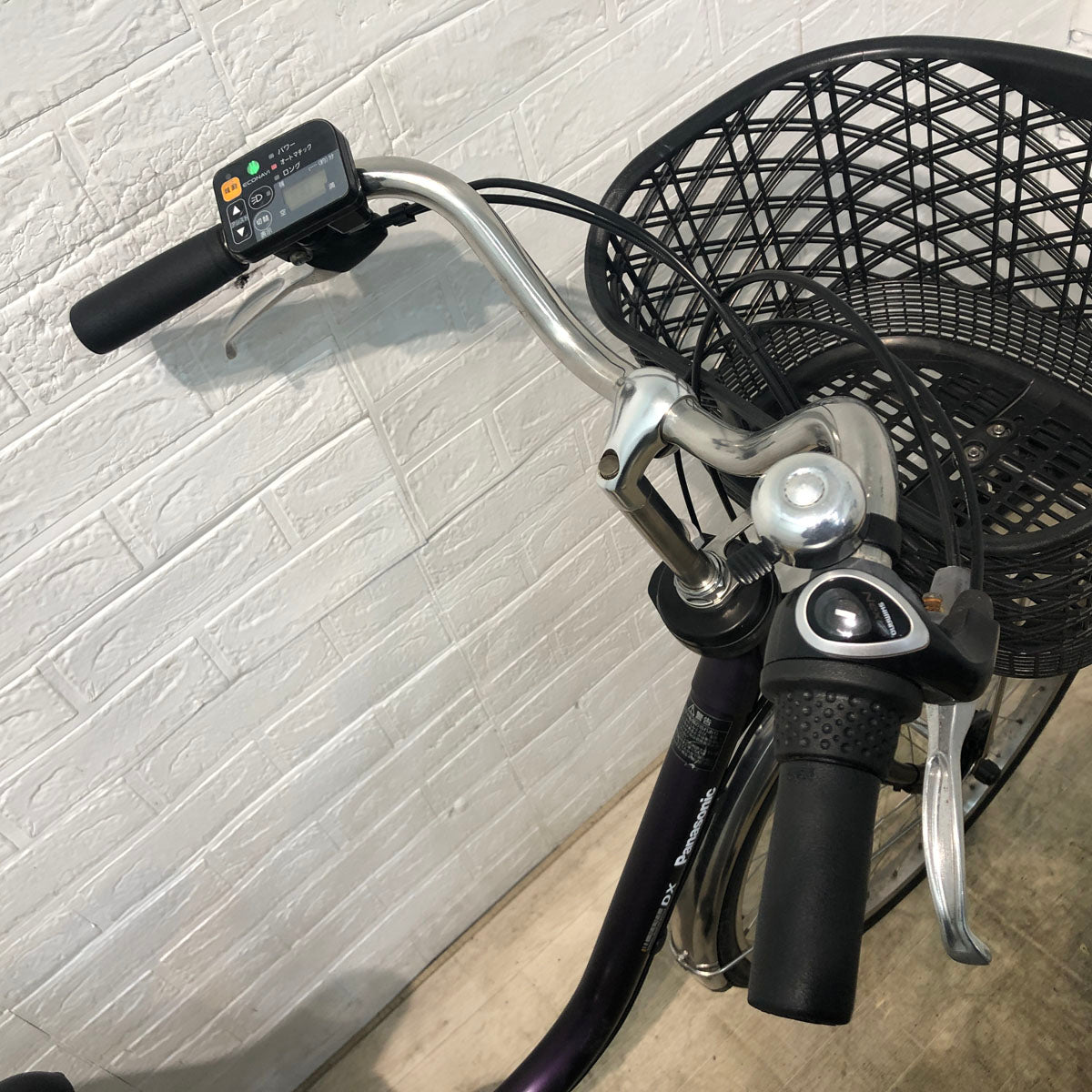 中古電動自転車 パナソニック ビビ DX パープル 24インチ YA039 