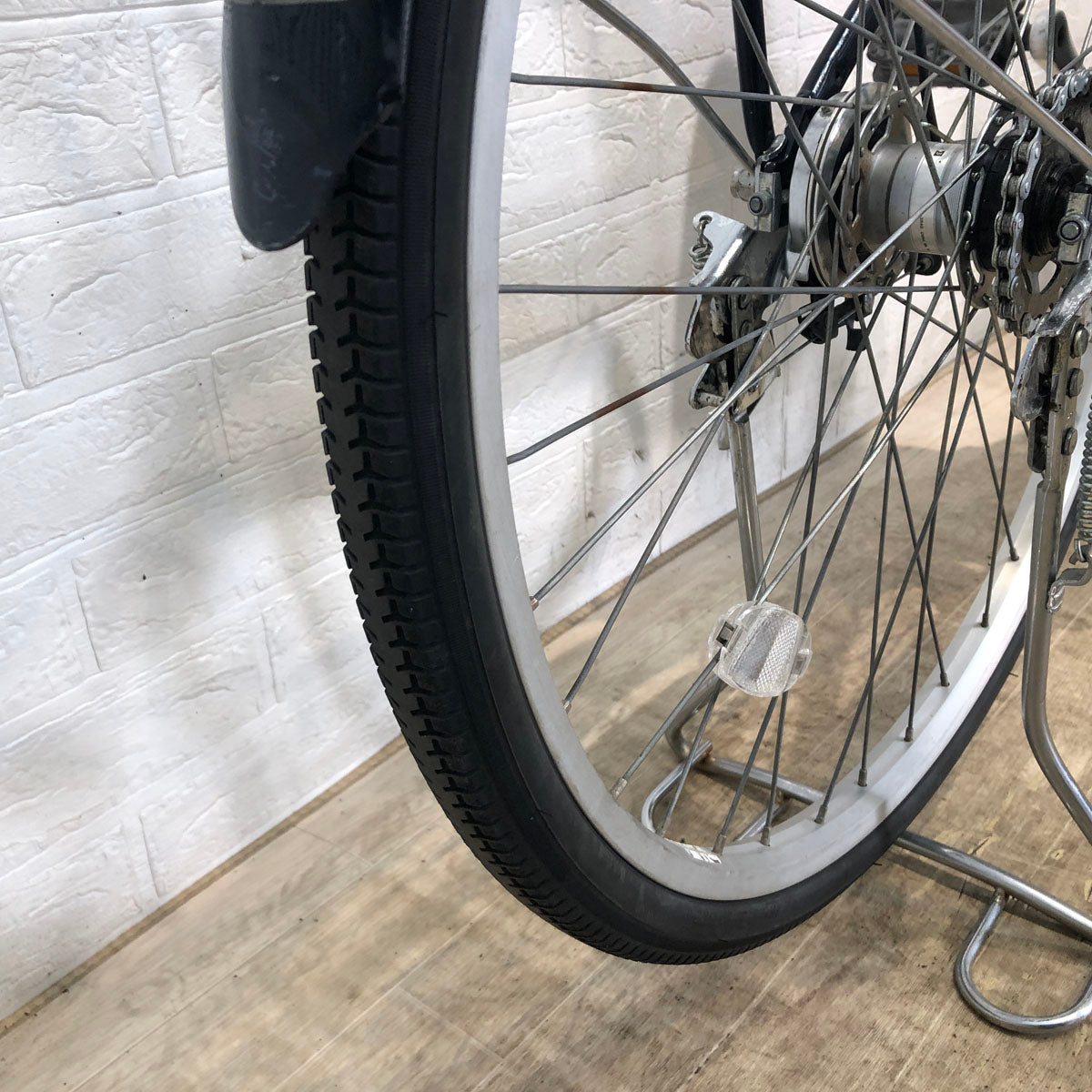 中古電動自転車 ブリヂストン アシスタ ベーシック ネイビー 26インチ YA043 