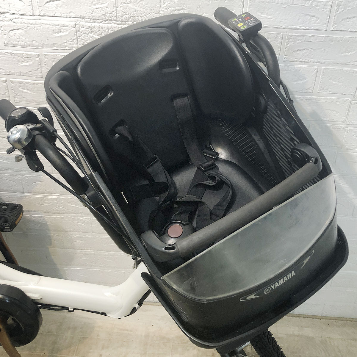 中古電動自転車 ヤマハ PAS Kiss mini  パス キッス ミニ ホワイト 20インチ YF097