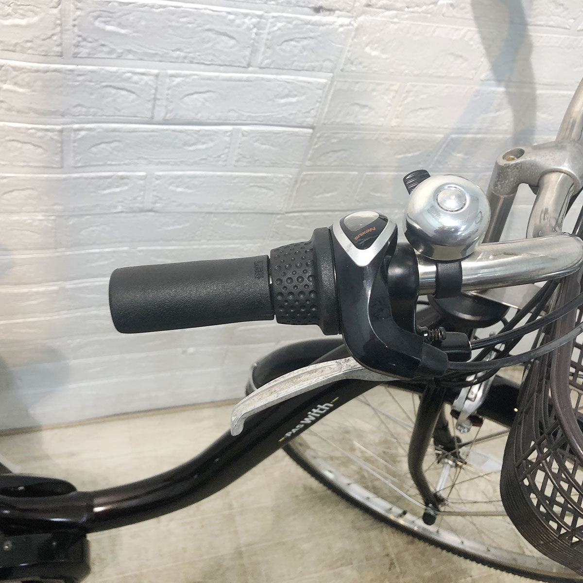 中古電動自転車 ヤマハ PAS With パス ウィズ ブラウン 26インチ YF098 