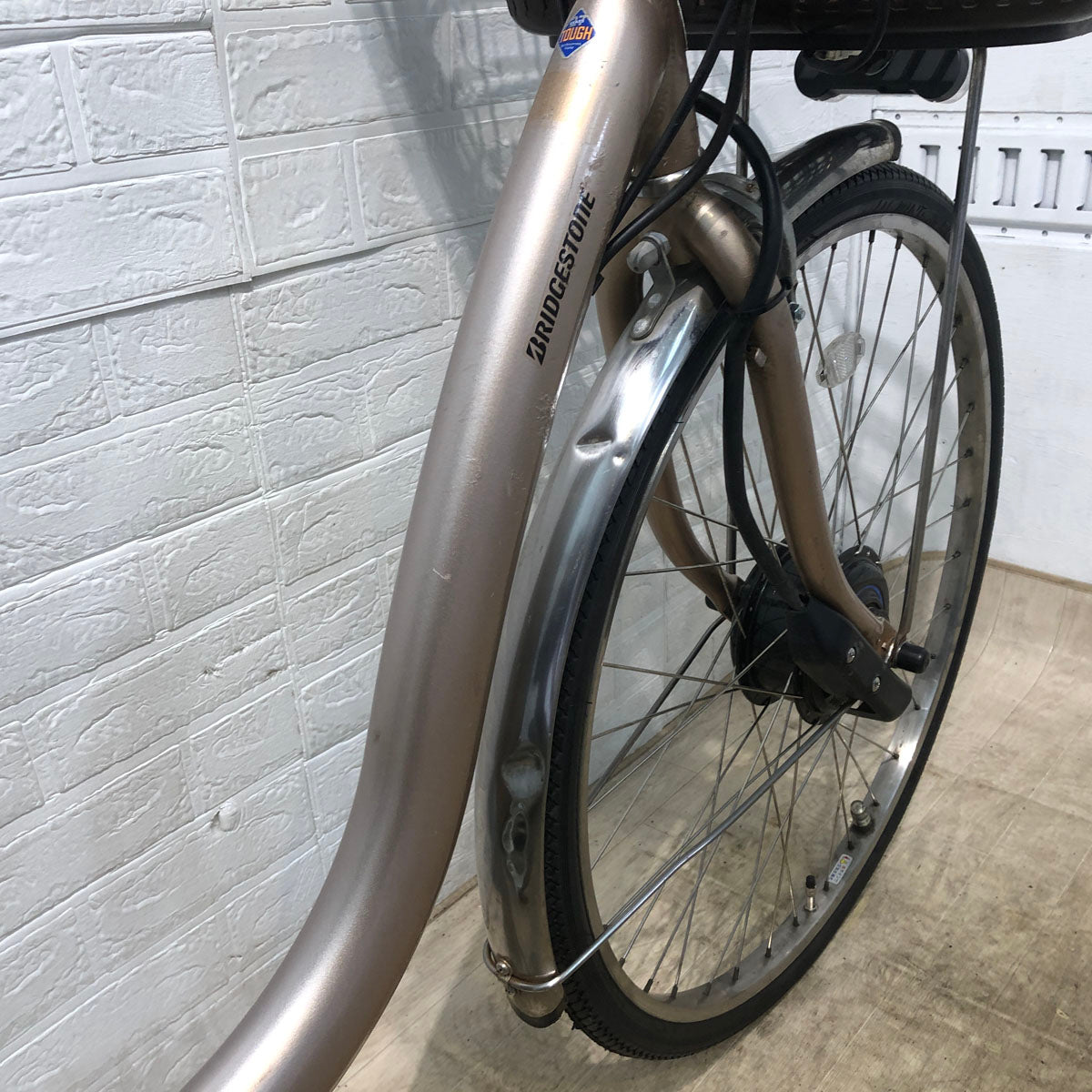 フロンティア ブリヂストン 【5】電動自転車 ゴールド フロンティア ブリヂストン電動アシスト自転車】2025年モデル 自転車本体