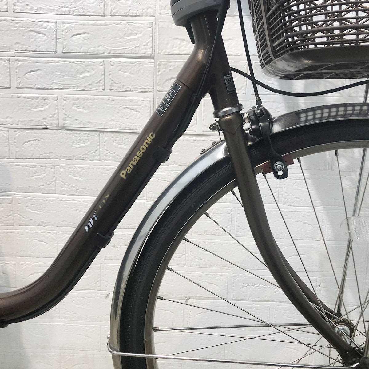 中古電動自転車 パナソニック ビビ DX ブラウン 26インチ YF099