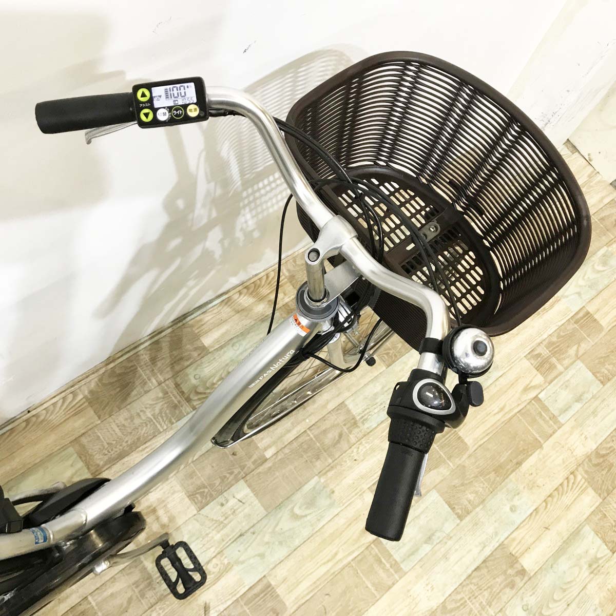 中古電動自転車 ヤマハ PAS ナチュラ シルバー 26インチ KJ039