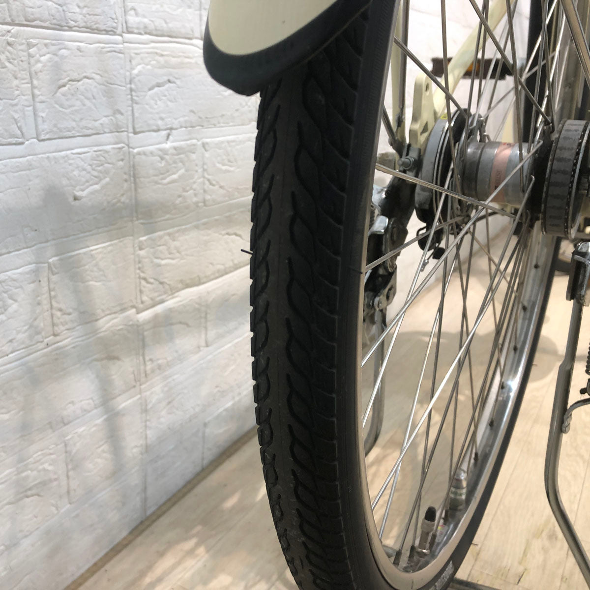 中古電動自転車 ブリヂストン ラクット ベージュ 26インチ SR405Y