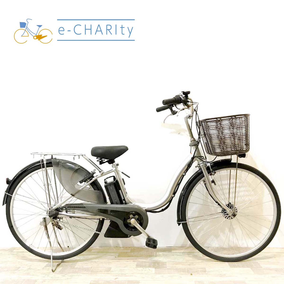 中古電動自転車 ヤマハ PAS ナチュラ シルバー 26インチ KJ040