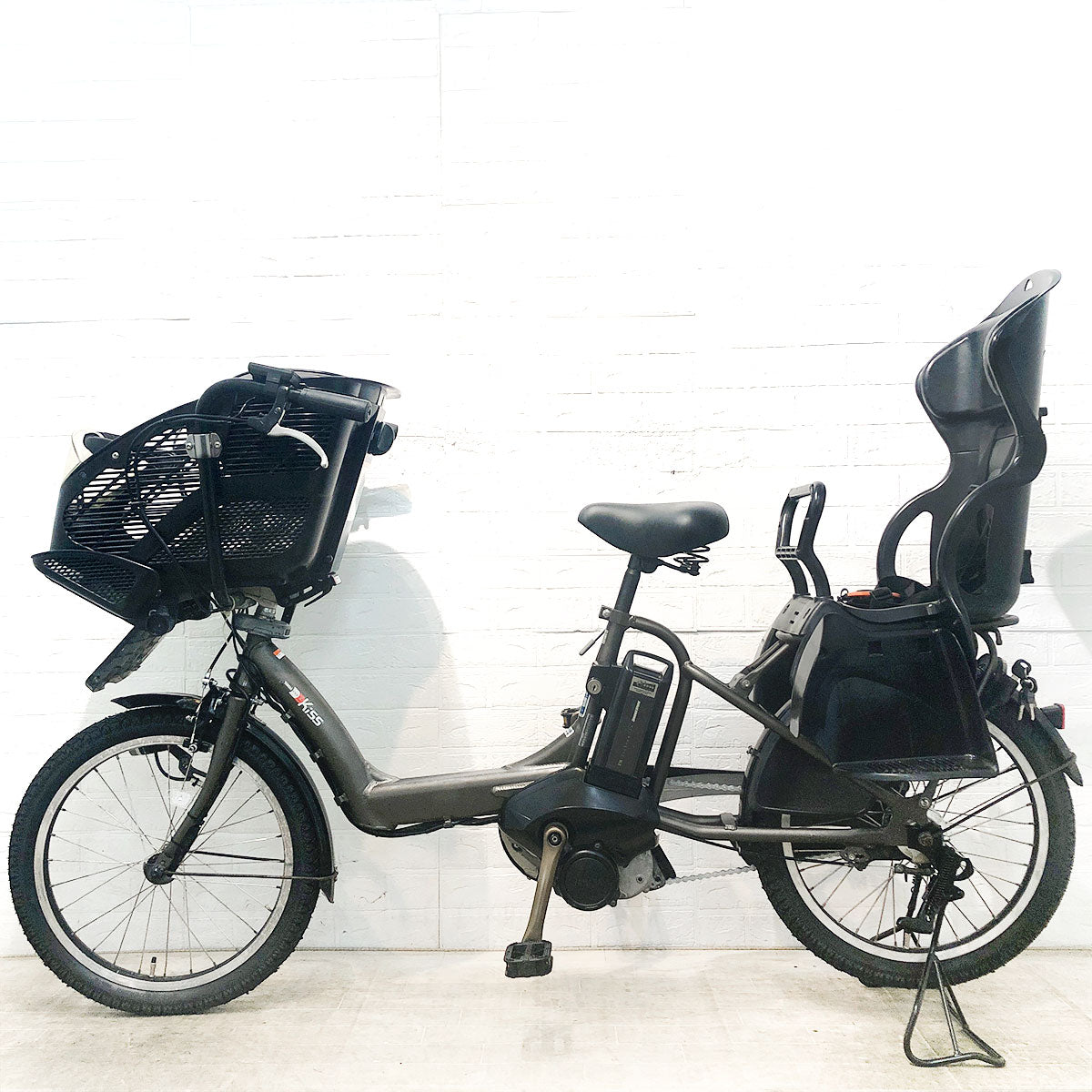 中古電動自転車 ヤマハ PAS Kiss mini  XL パス キッス ミニ XL グレー 20インチ YF101