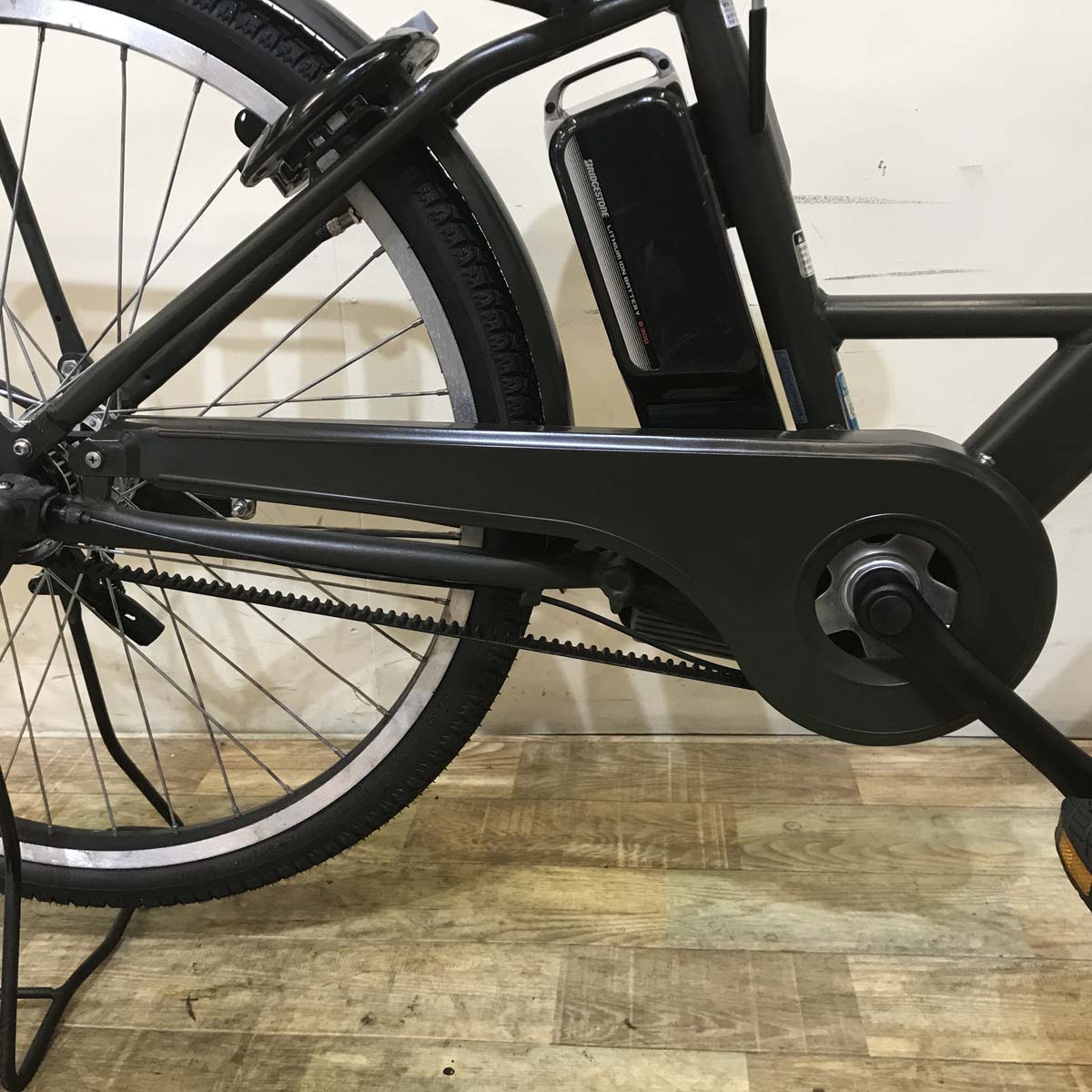 中古電動自転車 ブリヂストン ステップクルーズ カーキ 26インチ KE112