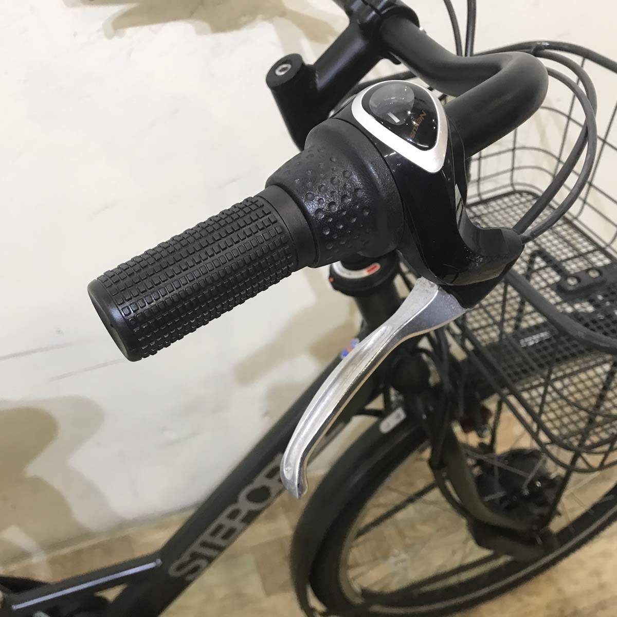 中古電動自転車 ブリヂストン ステップクルーズ カーキ 26インチ KE112