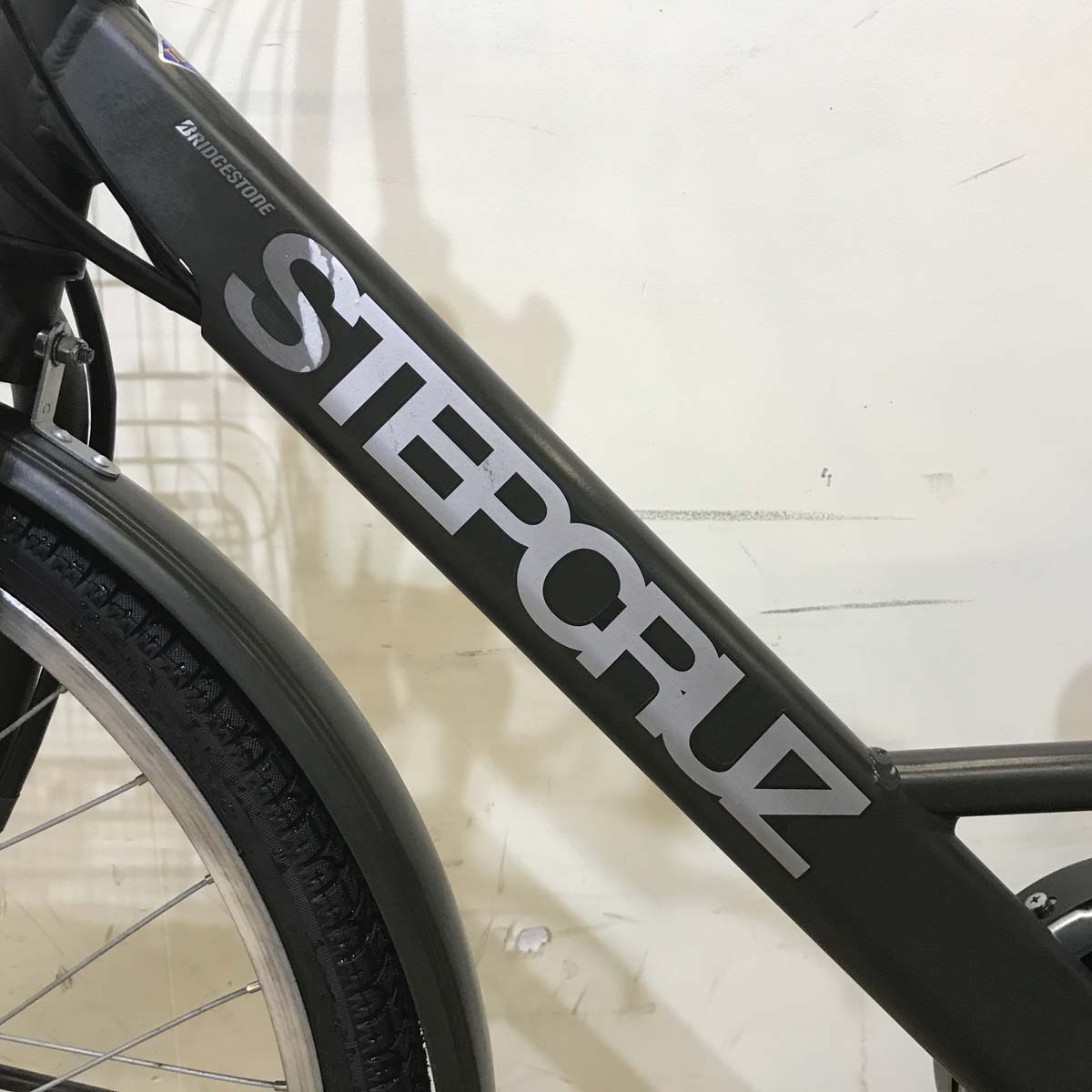 中古電動自転車 ブリヂストン ステップクルーズ カーキ 26インチ KE112