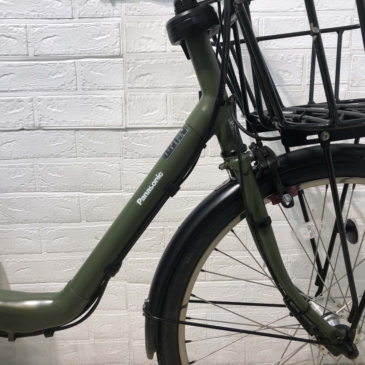 中古電動自転車 パナソニック ギュット ステージ カーキ 22インチ YA047