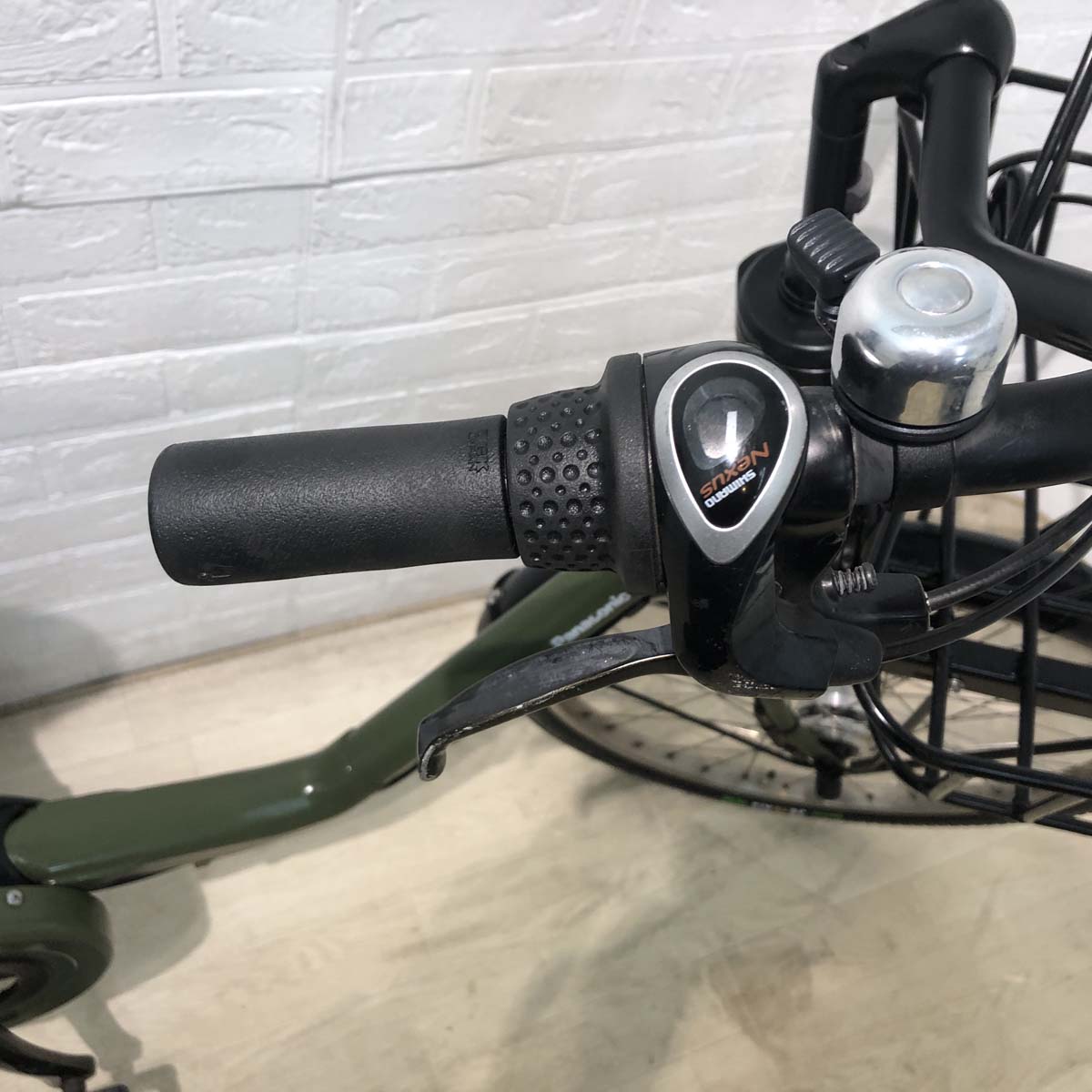 中古電動自転車 パナソニック ギュット ステージ カーキ 22インチ YA047