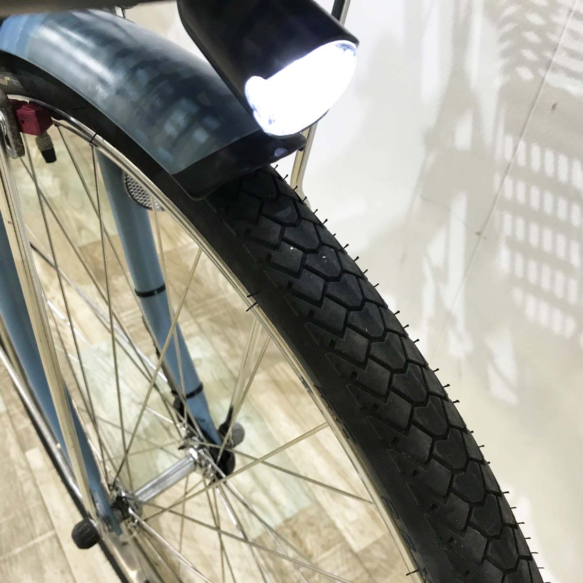中古電動自転車 ヤマハ PAS ウィズ ブルー 26インチ KJ043