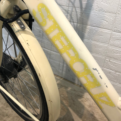 ブリヂストン ステップクルーズ e セブンティーンコラボモデル ベージュ 26インチ YO047 【中古車】