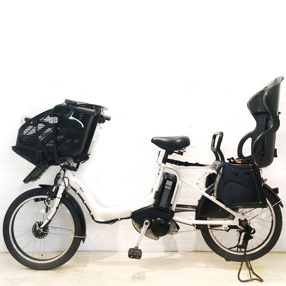 中古電動自転車 ヤマハ PAS Kiss mini パス キッス ミニ ホワイト 20インチ YA050