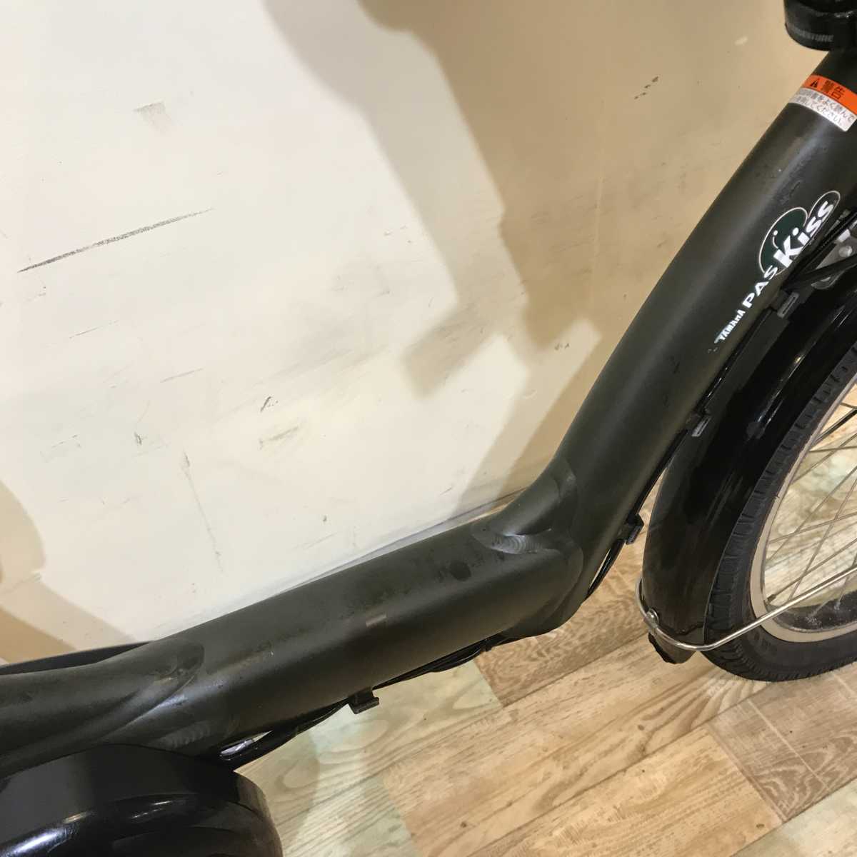 ヤマハ PAS Kiss mini パス キッス ミニ カーキ 20インチ KQ085【中古車】