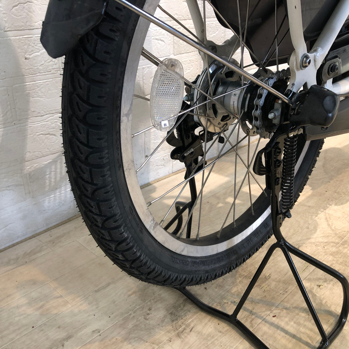 中古電動自転車 ヤマハ PAS Kiss mini パス キッス ミニ ホワイト 20インチ YA050