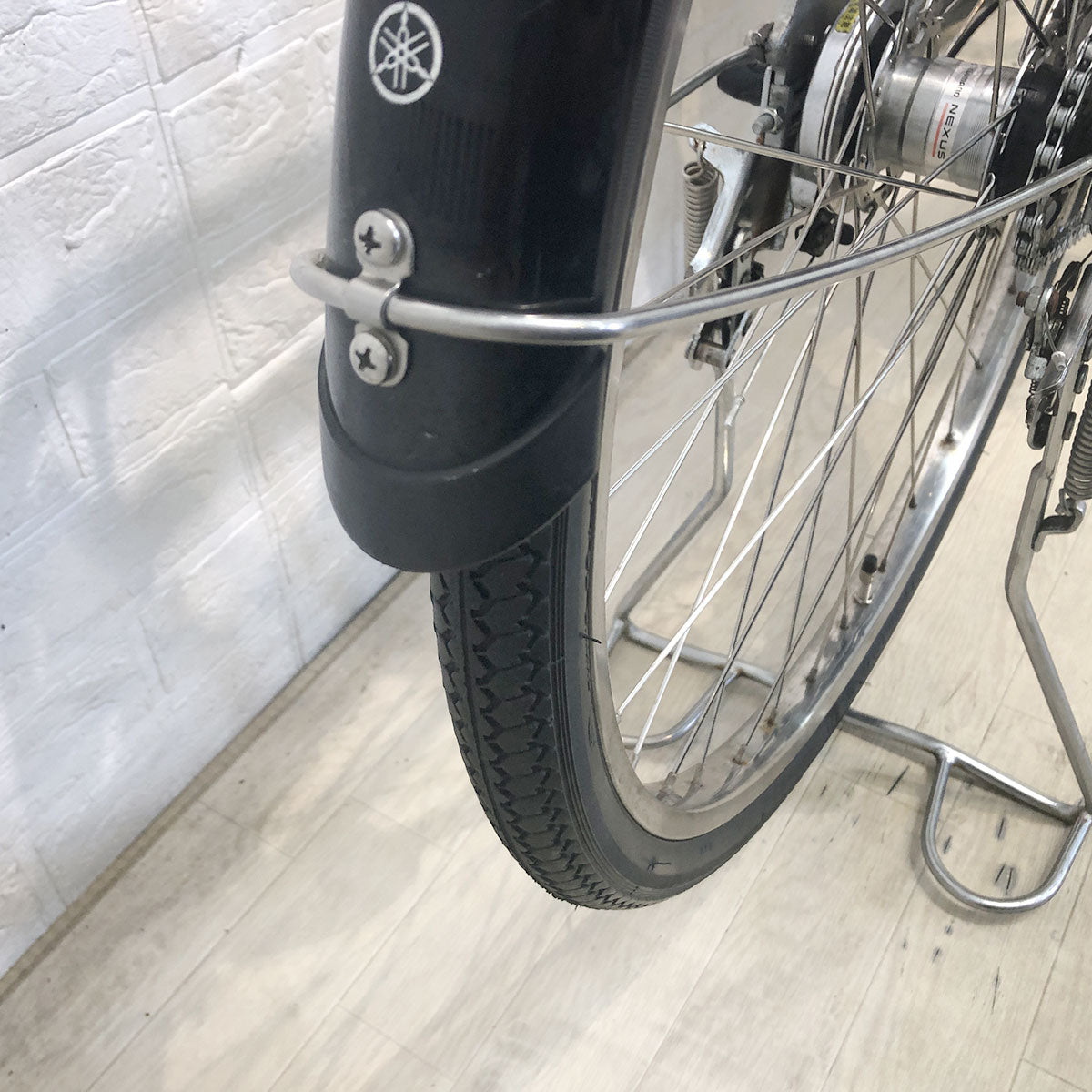 中古電動自転車 ヤマハ PAS With パス ウィズ シルバー 26インチ YF106