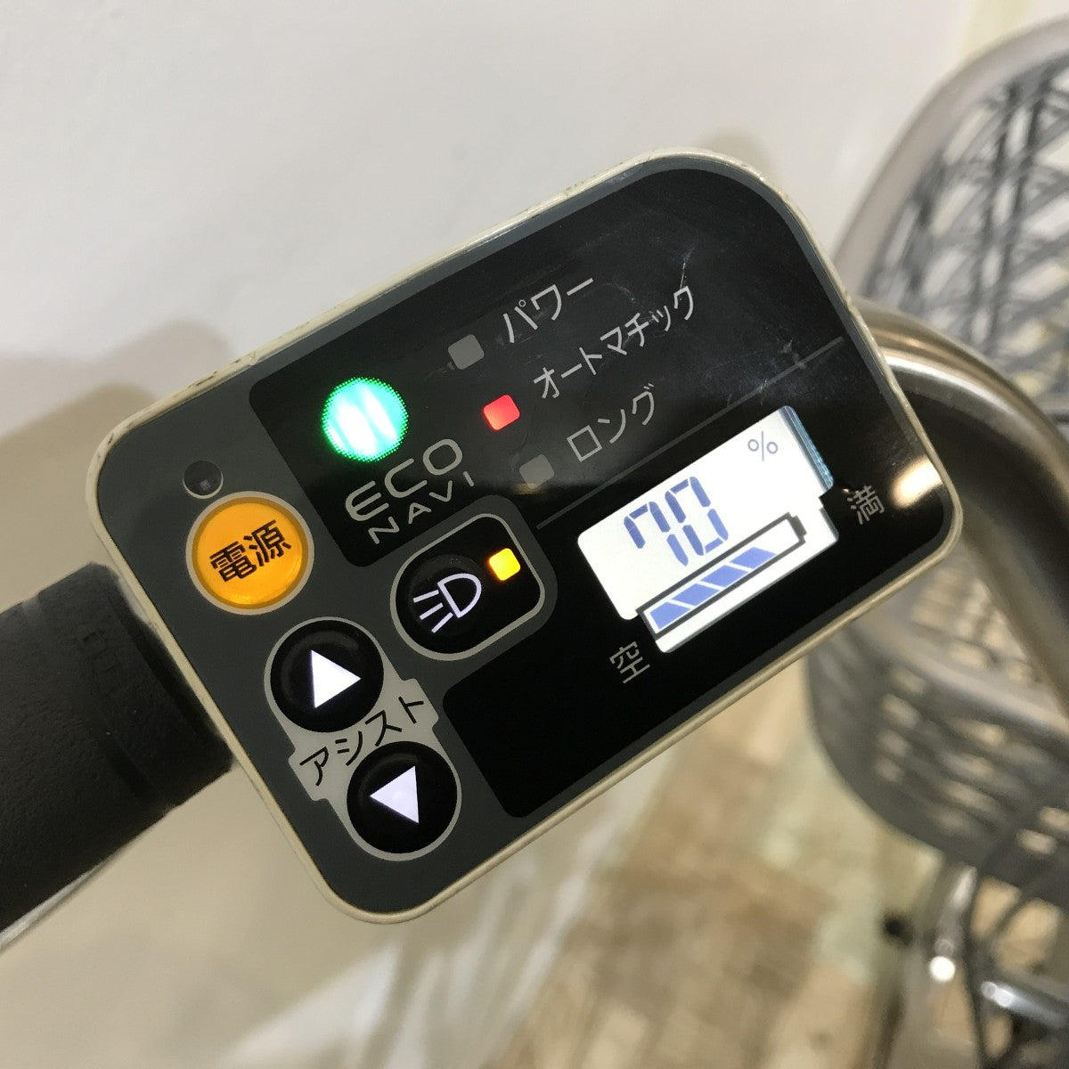 中古電動自転車 パナソニック ビビDX シルバー 26インチ KJ045