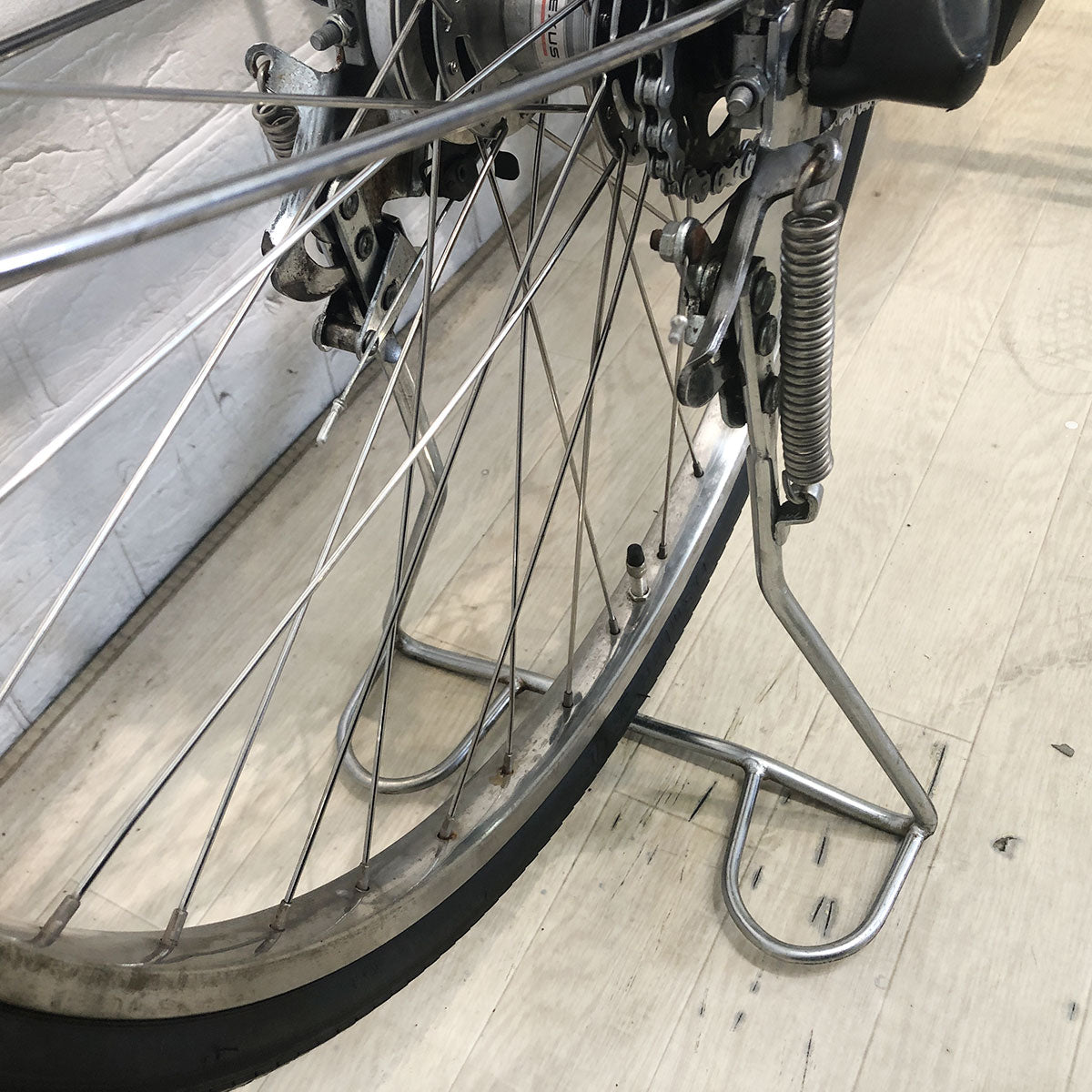 中古電動自転車 ヤマハ PAS With パス ウィズ シルバー 26インチ YF106