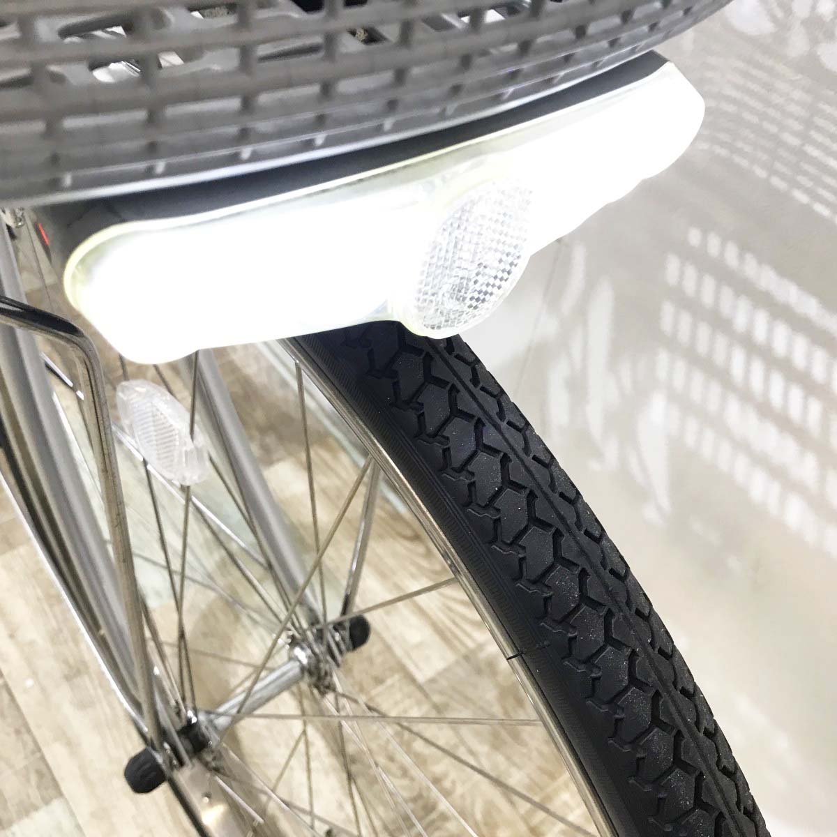 中古電動自転車 パナソニック ビビDX シルバー 26インチ KJ045
