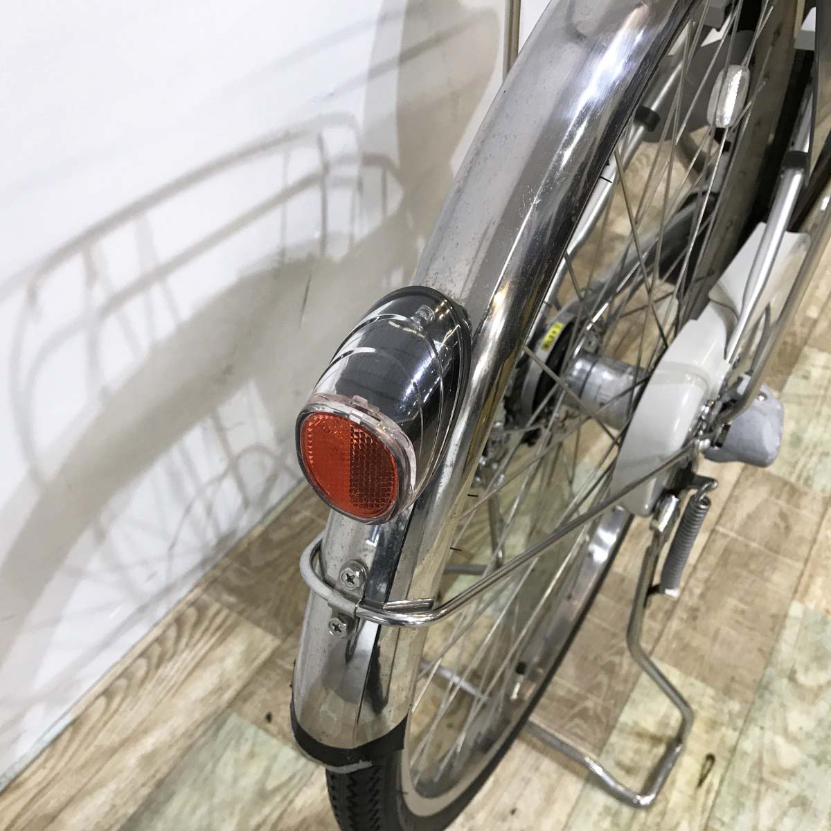 中古電動自転車 パナソニック ビビDX シルバー 26インチ KJ045