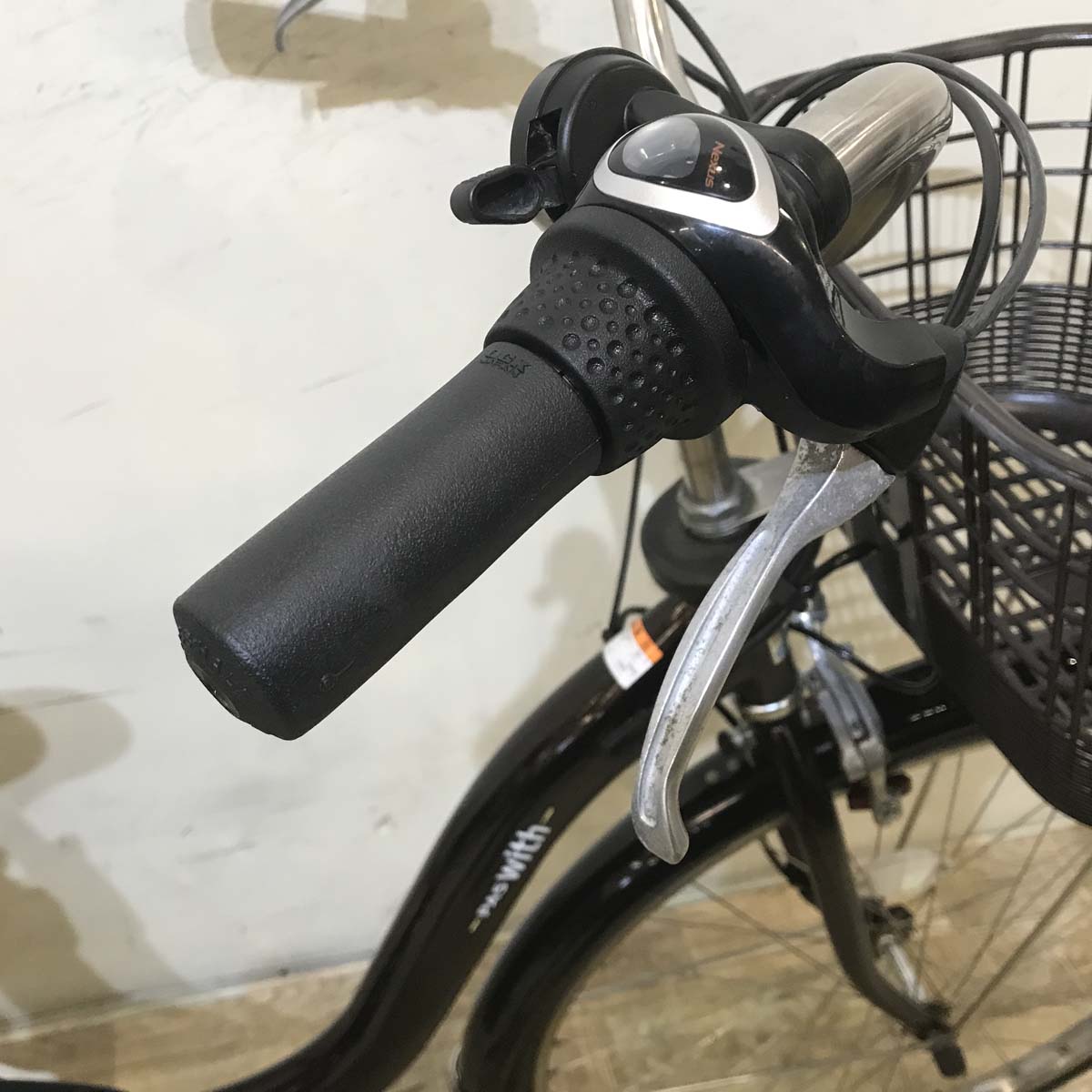 中古電動自転車 ヤマハ PAS With パス ウィズ ブラウン 26インチ KE118