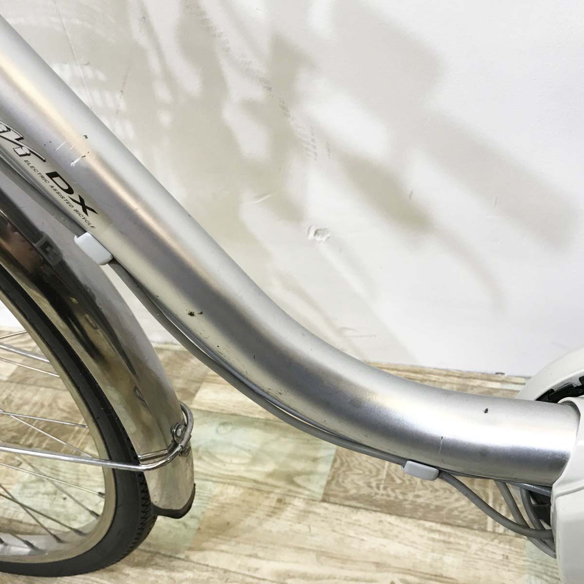 中古電動自転車 パナソニック ビビDX シルバー 26インチ KJ045