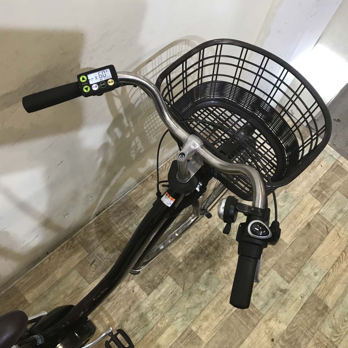 中古電動自転車 ヤマハ PAS With パス ウィズ ブラウン 26インチ KE118