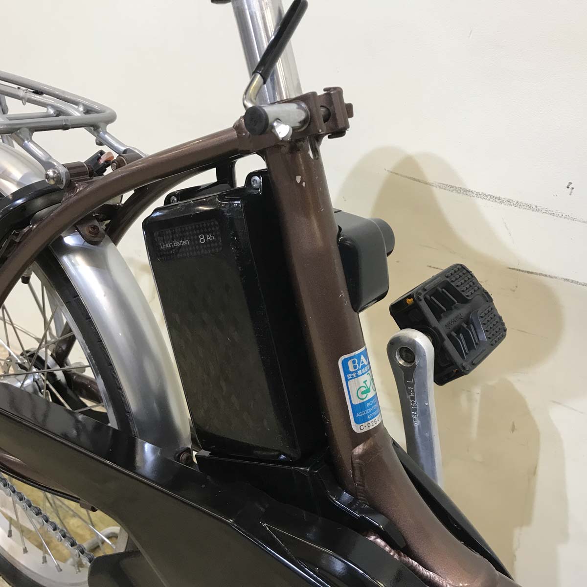 中古電動自転車 パナソニック ビビ L 20 ブラウン 20インチ KZ108 – e