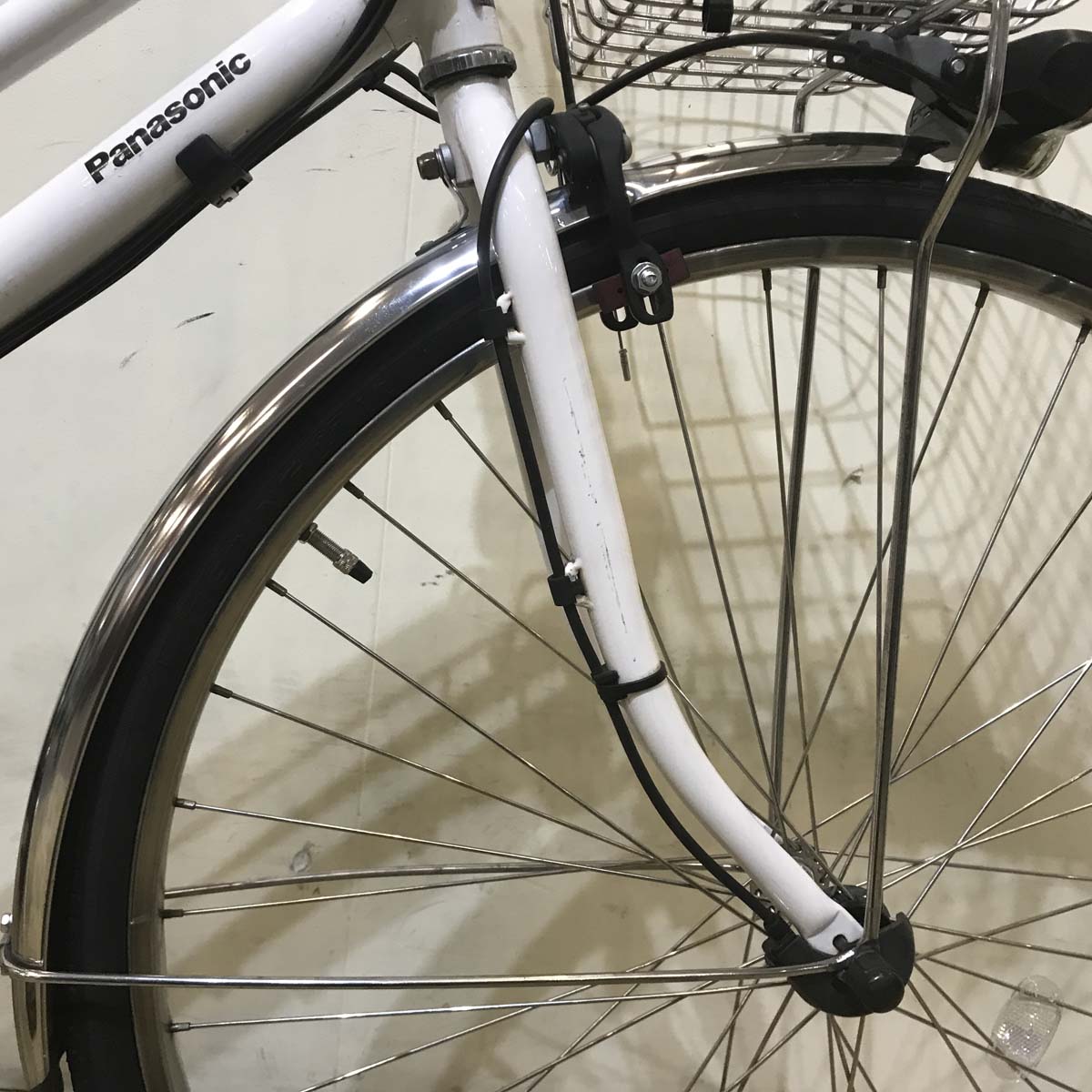中古電動自転車 パナソニック TIMO DX ティモ DX ホワイト 27インチ KE119 