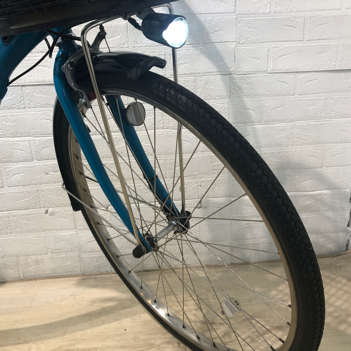 中古電動自転車 ヤマハ PAS With パス ウィズ ブルー 26インチ YA053 