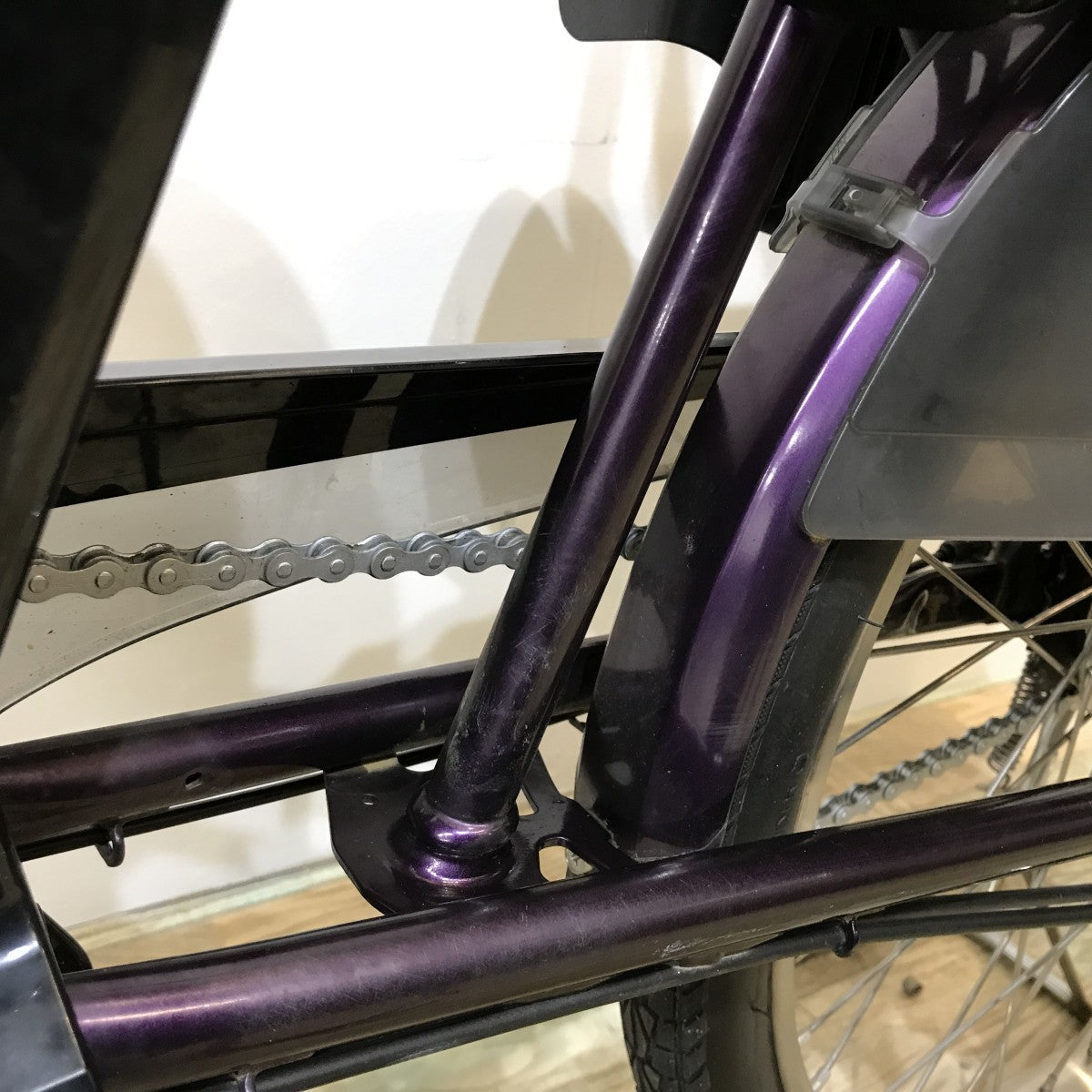 中古電動自転車 パナソニック ギュットミニ パープル 20インチ KJ046